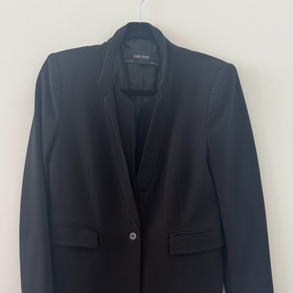 Zara Black Blazer - Sz L - Picture 1 of 4